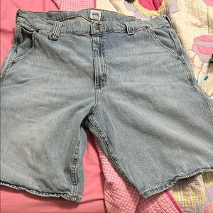 Lee Men's Light Blue Jean Shorts